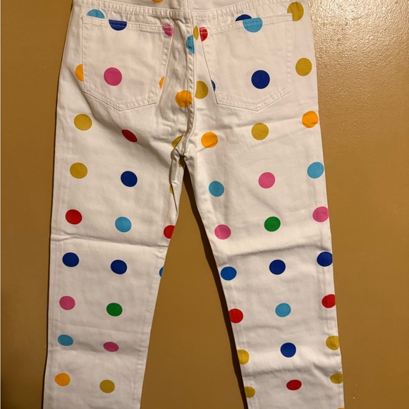 Mnml White and multi-coloured polka dot jeans 30 #polkadot - Picture 4 of 9